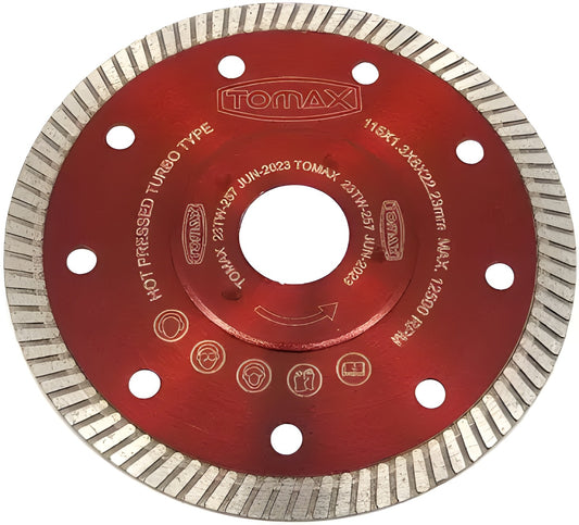 "5 ADET" TOMAX 115mm GRANİT-SERAMİK-FAYANS KESİCİ TAŞ